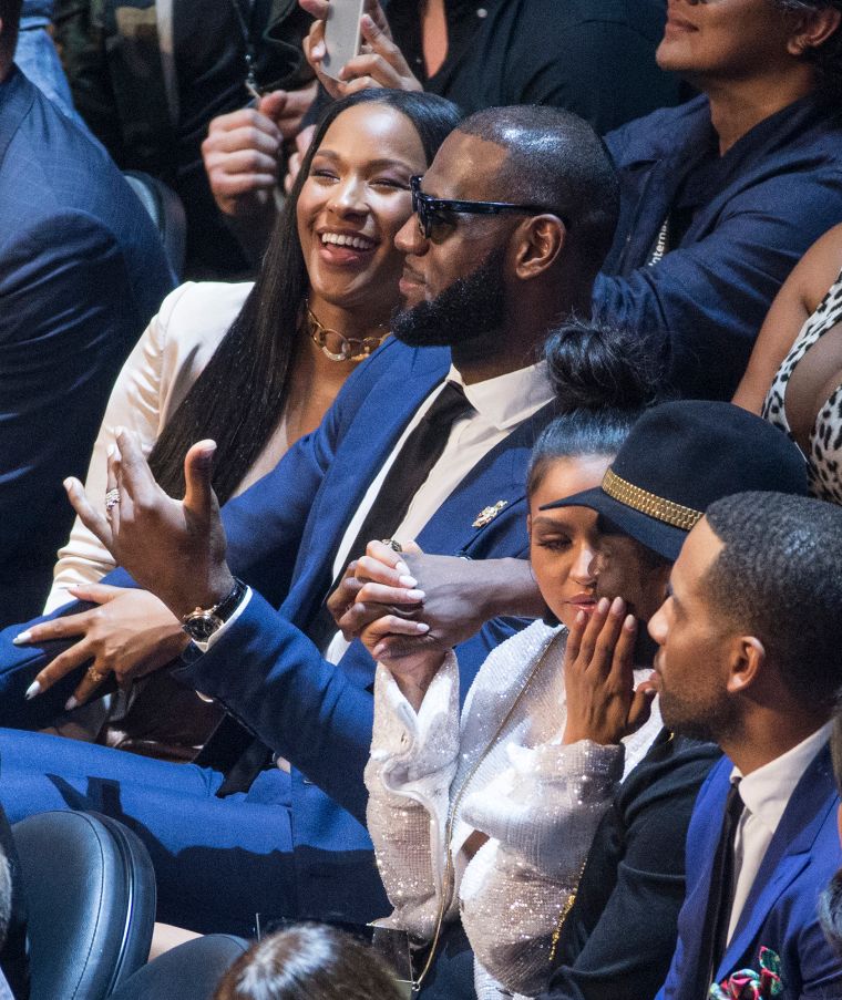 Lebron James and Savannah James