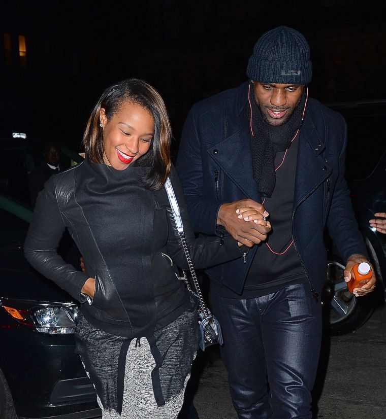 Lebron James and Savannah James