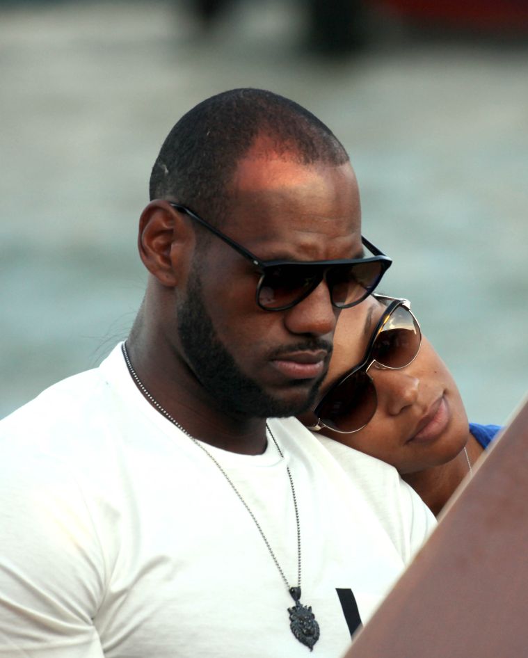 Lebron James and Savannah James