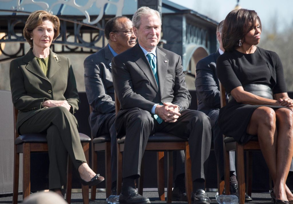 George Bush, Michelle Obama