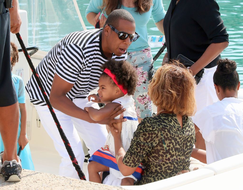 Beyonce, Jay-Z, Blue Ivy in Antibes, France