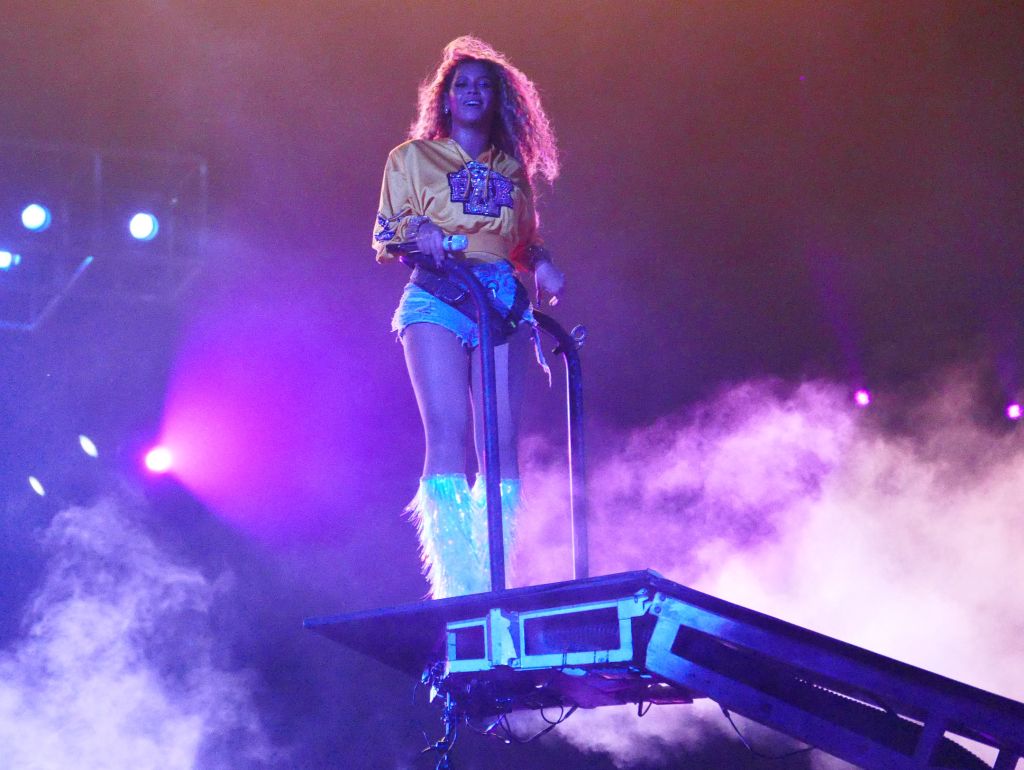 Beyonce performing at Coachella 2018