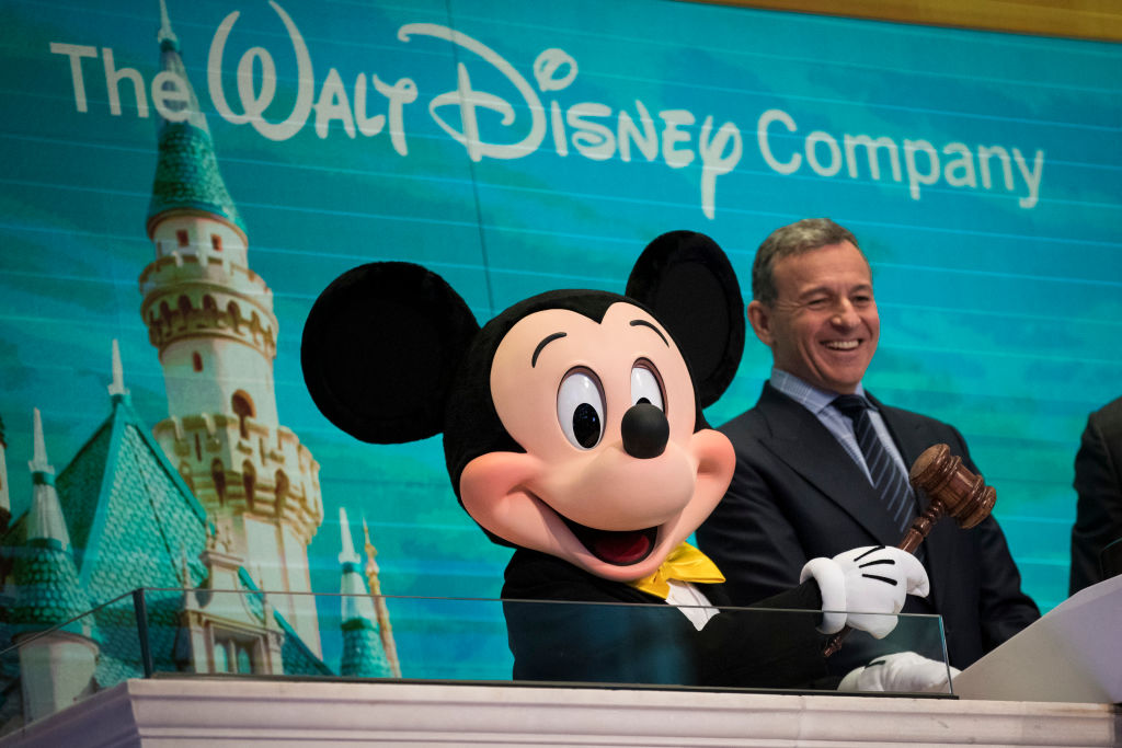 Walt Disney Chairman And CEO Bob Iger Rings Opening Bell At NY Stock Exchange