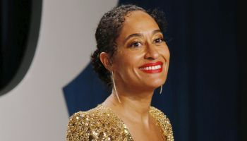Tracee Ellis Ross attends the 2020 Vanity Fair Oscar Party Celebrating the 92nd Annual Academy Award...