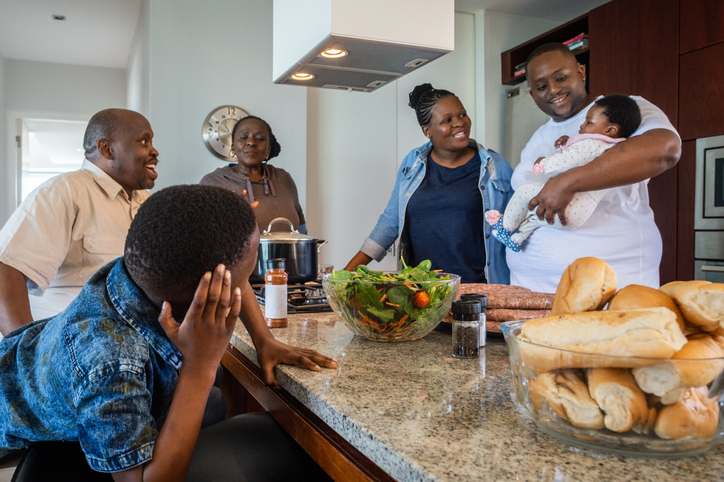 Whole family kitchen fun