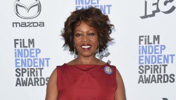Alfre Woodard arrives at the 2020 Film Independent Spirit Awards, held on the beach in Santa Monica,...