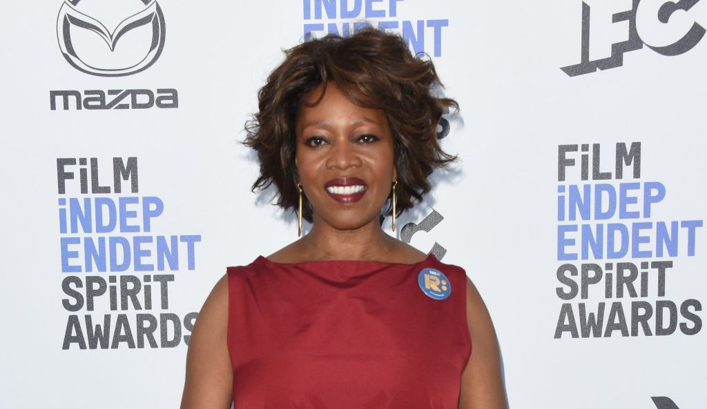 Alfre Woodard arrives at the 2020 Film Independent Spirit Awards, held on the beach in Santa Monica,...