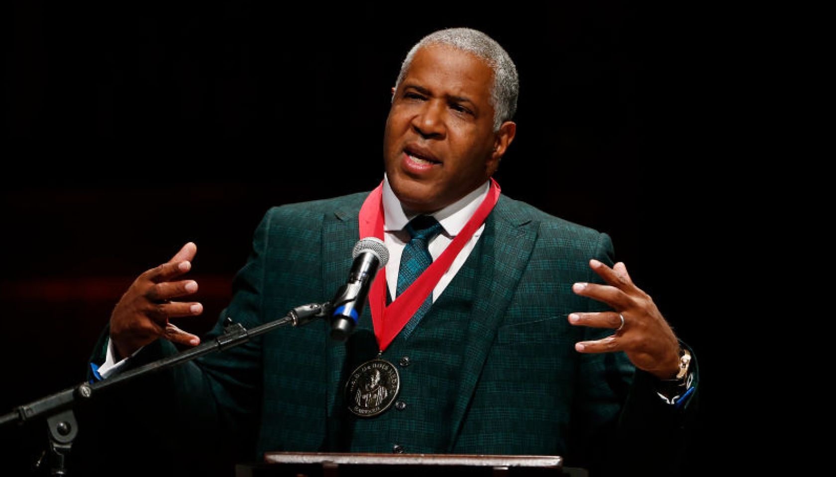 W.E.B Du Bois Medal Ceremony At Harvard's Sanders Theater