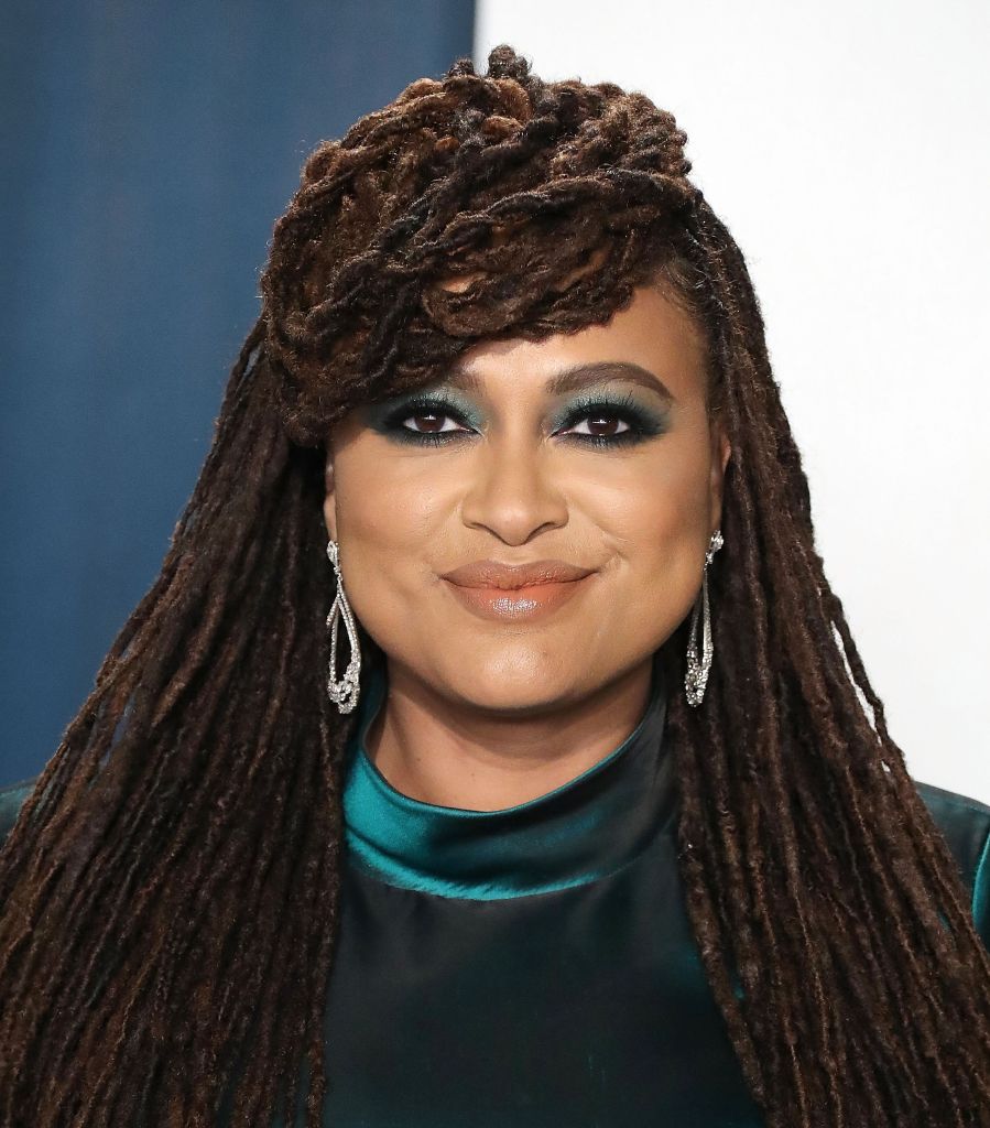 Ava DuVernay arrives at the 2020 Vanity Fair Oscar Party held at the Wallis Annenberg Center for the...