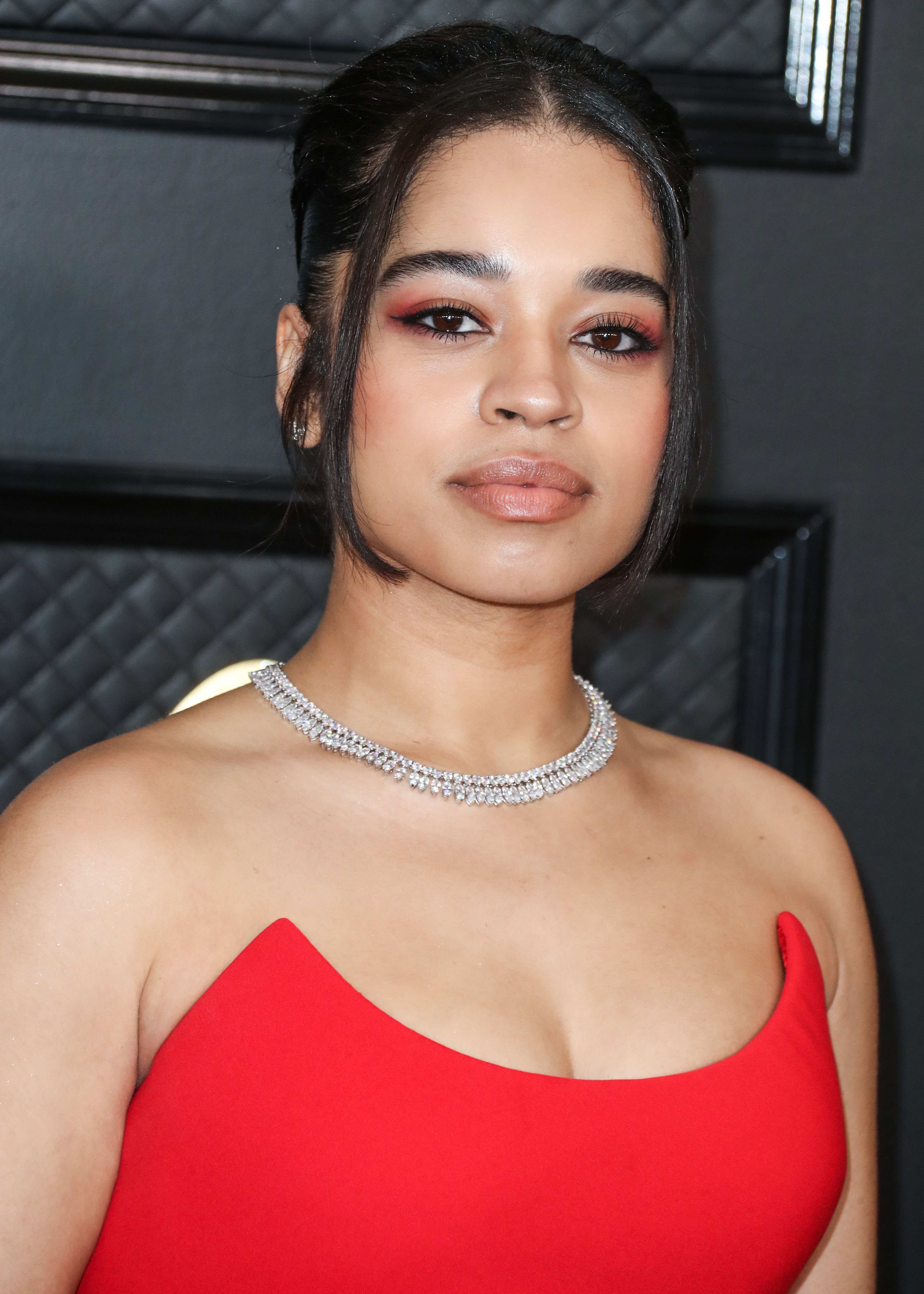 Ella Mai arrives at the 62nd Annual GRAMMY Awards held at Staples Center on January 26, 2020 in Los Angeles, California, United States.