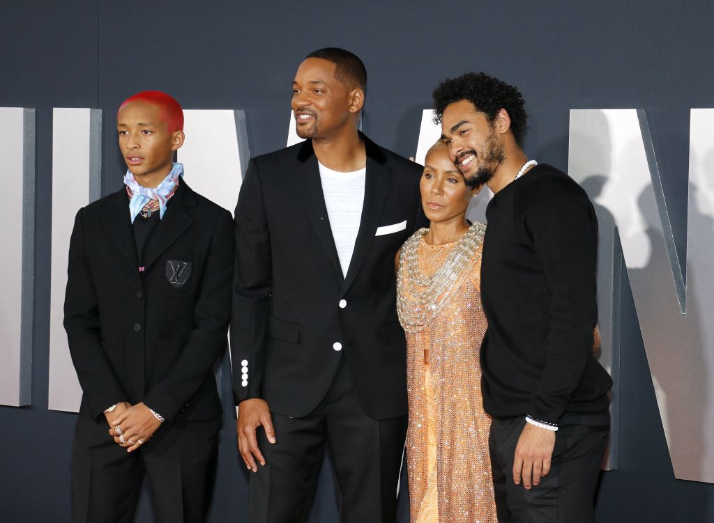 Jaden Smith, Will Smith, Jada Pinkett Smith and Trey Smith at the Los Angeles premiere of 'Gemini Man' held at the TCL Chinese Theatre in Hollywood, USA on October 6, 2019.