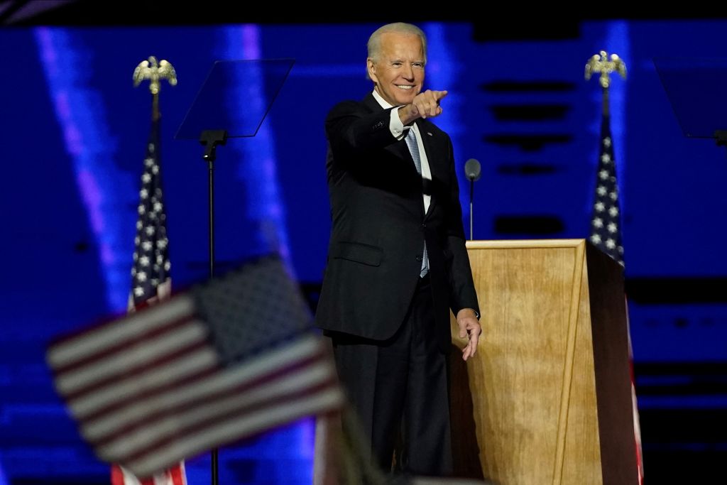 President-Elect Joe Biden And Vice President-Elect Kamala Harris Address The Nation After Election Win