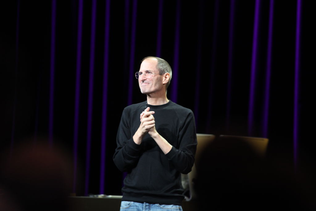 Apple's Steve Job announced the new iSO 4.2, iPlay, Ping, Apple TV, iPad, iPod Shuffle, and iPod Nano Wednesday September 1, 2010 at the Yerba Buena Arts Center in San Francisco. (Maria J. Avila Lopez/Mercury News)