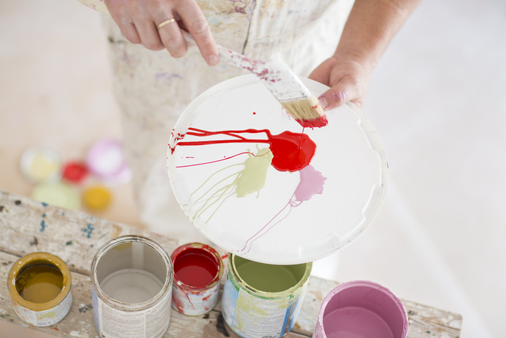 Painter working in refurbishment