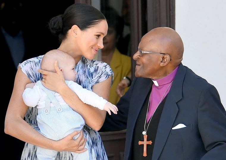 Prince Harry and Meghan were meeting with Archbishop Desmond Tutu and Mrs Tutu on the 3rd day of their official visit to South Africa back in 2019.