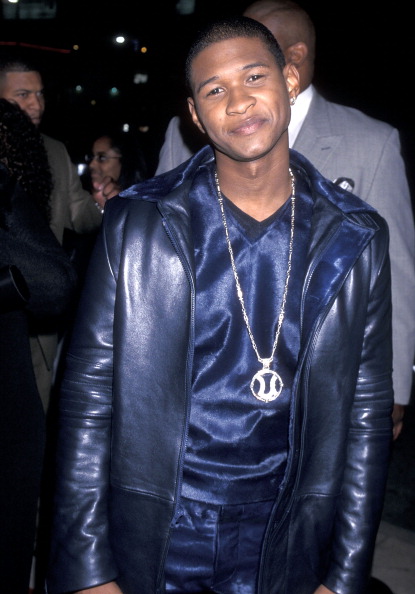 A 21-year-old Usher at the "Light It Up" Hollywood Premiere in 1999.