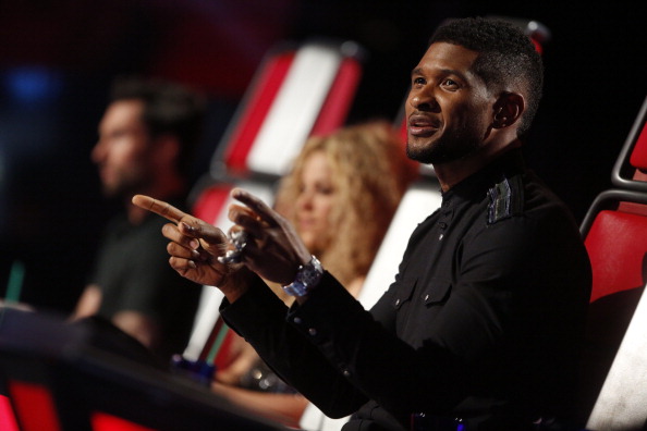 Filming 'The Voice.'