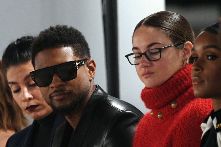 Front and center for Balmain Women's at Paris Fashion Week. Keep shining, Ush!