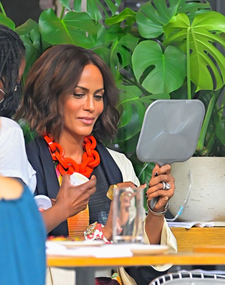 Making sure she's giving what she's supposed to give.