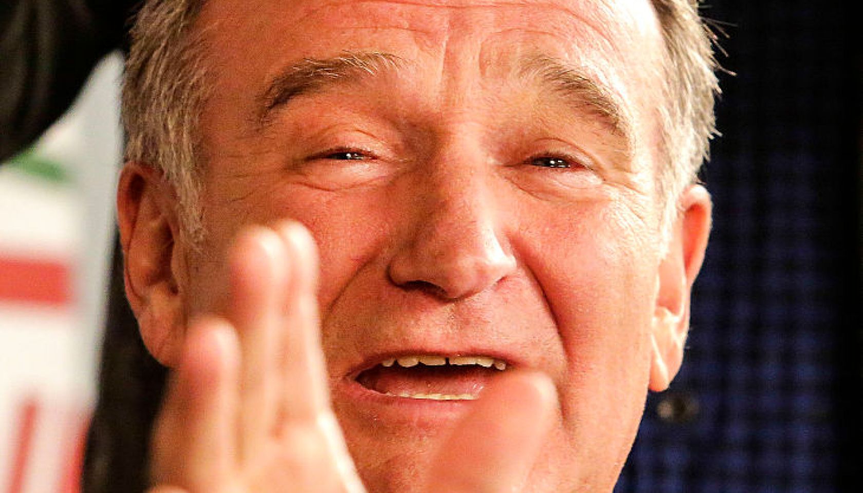 Robin Williams on the set of "The Crazy Ones," at 20th Century Fox Studios, November 14, 2013.