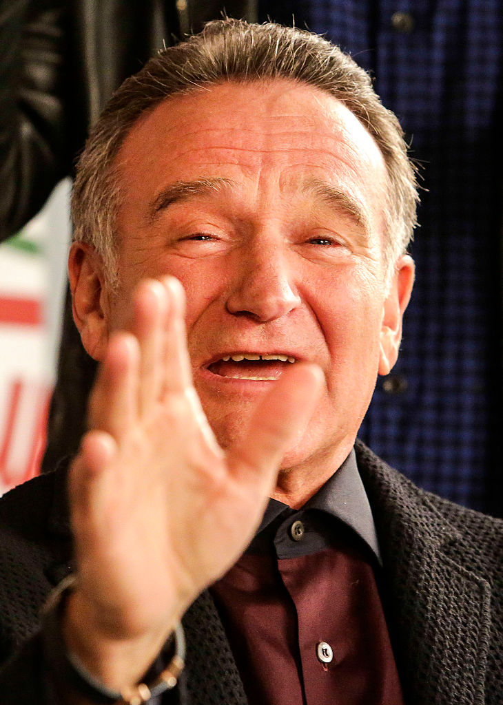 Robin Williams on the set of "The Crazy Ones," at 20th Century Fox Studios, November 14, 2013.