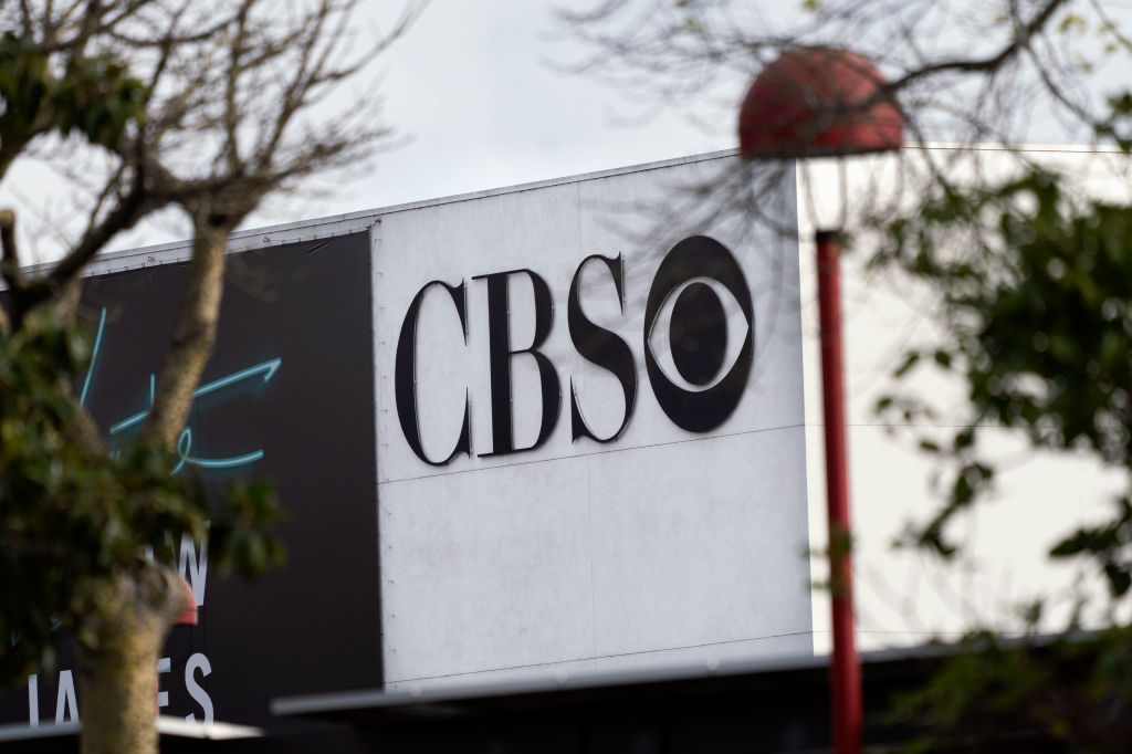 CBS logo seen at the CBS Television City Studio in Los...