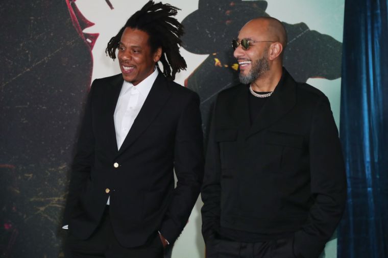 Jay-Z and Swizz Beatz hit up the Los Angeles Premiere Of "The Harder They Fall."