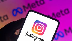 In this photo illustration a Instagram logo seen displayed...