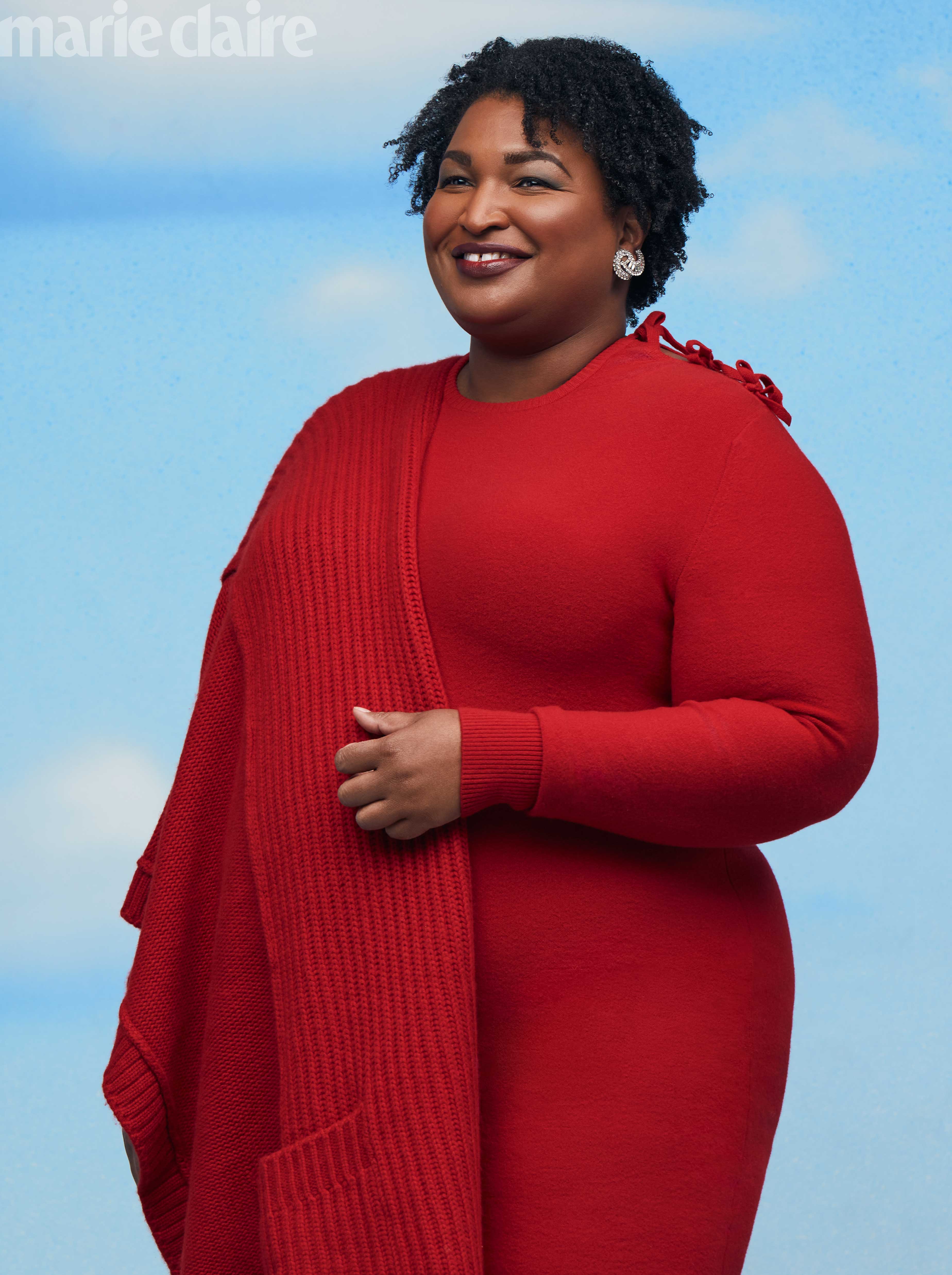 Stacey Abrams April 2021 Marie Claire Cover And Featured Images