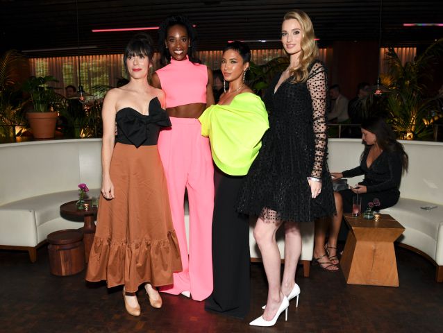 Andrea Rosen, Zainab Johnson, Andy Allo and Allegra Edwards attend The Season Two Celebration of Upload on Prime Video was held at the West Hollywood EDITION on March 8th, 2022, in Los Angeles, California