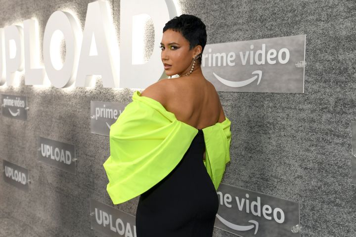 Andy Allo Attends The Season Two Celebration of Upload on Prime Video was held at the West Hollywood EDITION on March 8th, 2022, in Los Angeles, California
