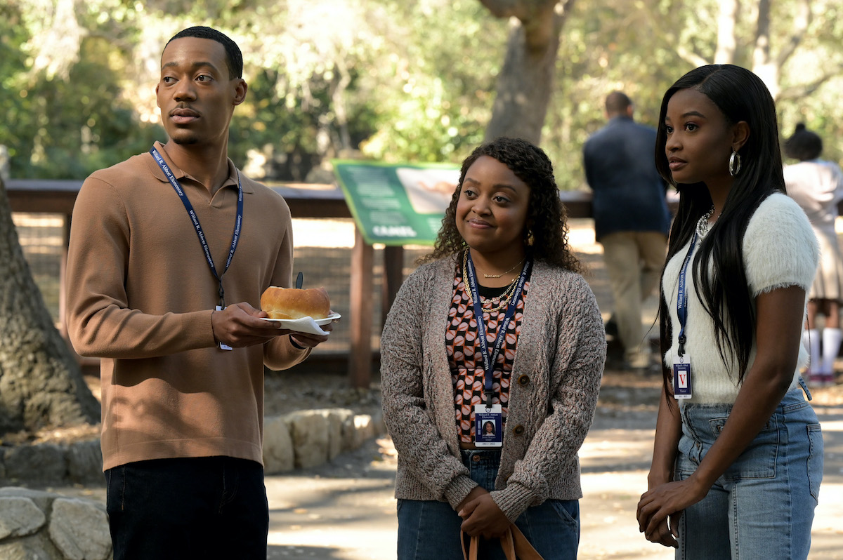TYLER JAMES OWENS QUINTA BRUNSON IYANA HALLEY Abbott Elementary Finale Event photos and Episodic stills