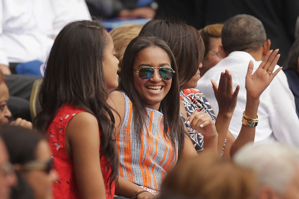 Malia & Sasha Obama Step Out In Style