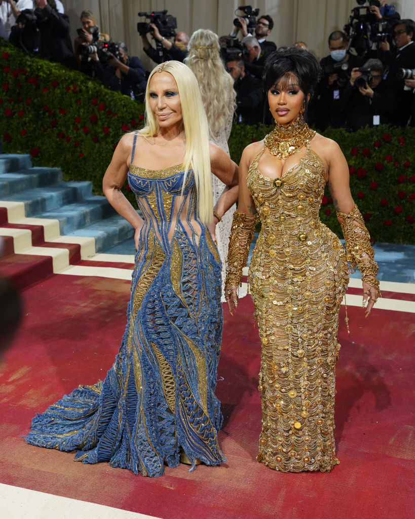 Watch: How Cardi B's Golden 2022 Met Gala Look Went Number 1 With Donatella  Versace - Global Grind
