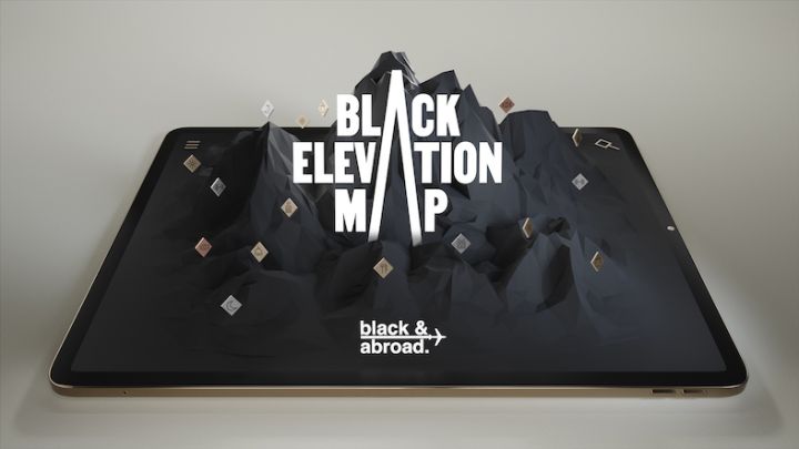 Black & Abroad Black Elevation Map