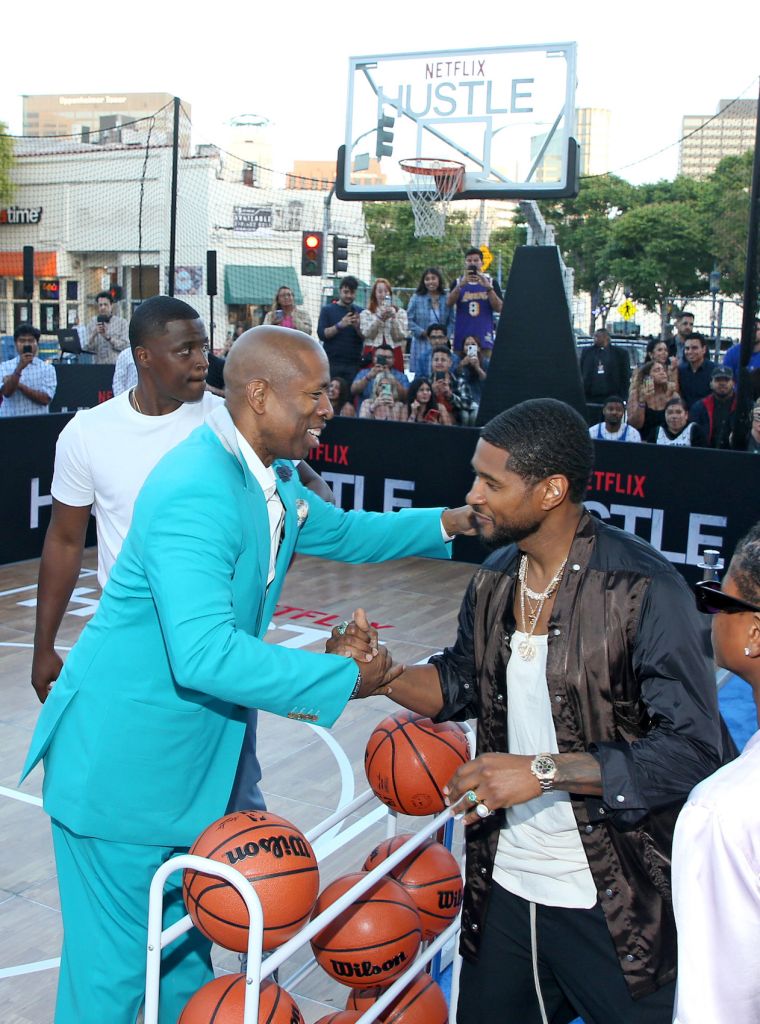 Kenny Greets Usher
