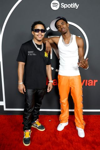 Justin Combs and Christian Combs attend Spotify's All Rap-Caviar Experience on June 23, 2022 in Los Angeles, California.