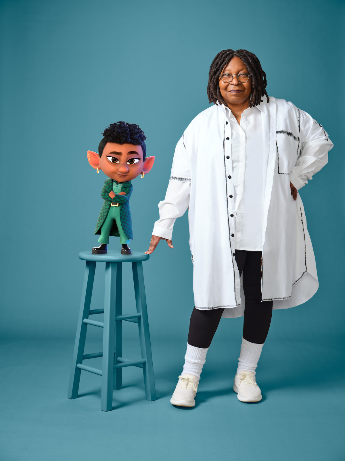 Whoopi Goldberg and her character The Captain in Luck First Look Photos