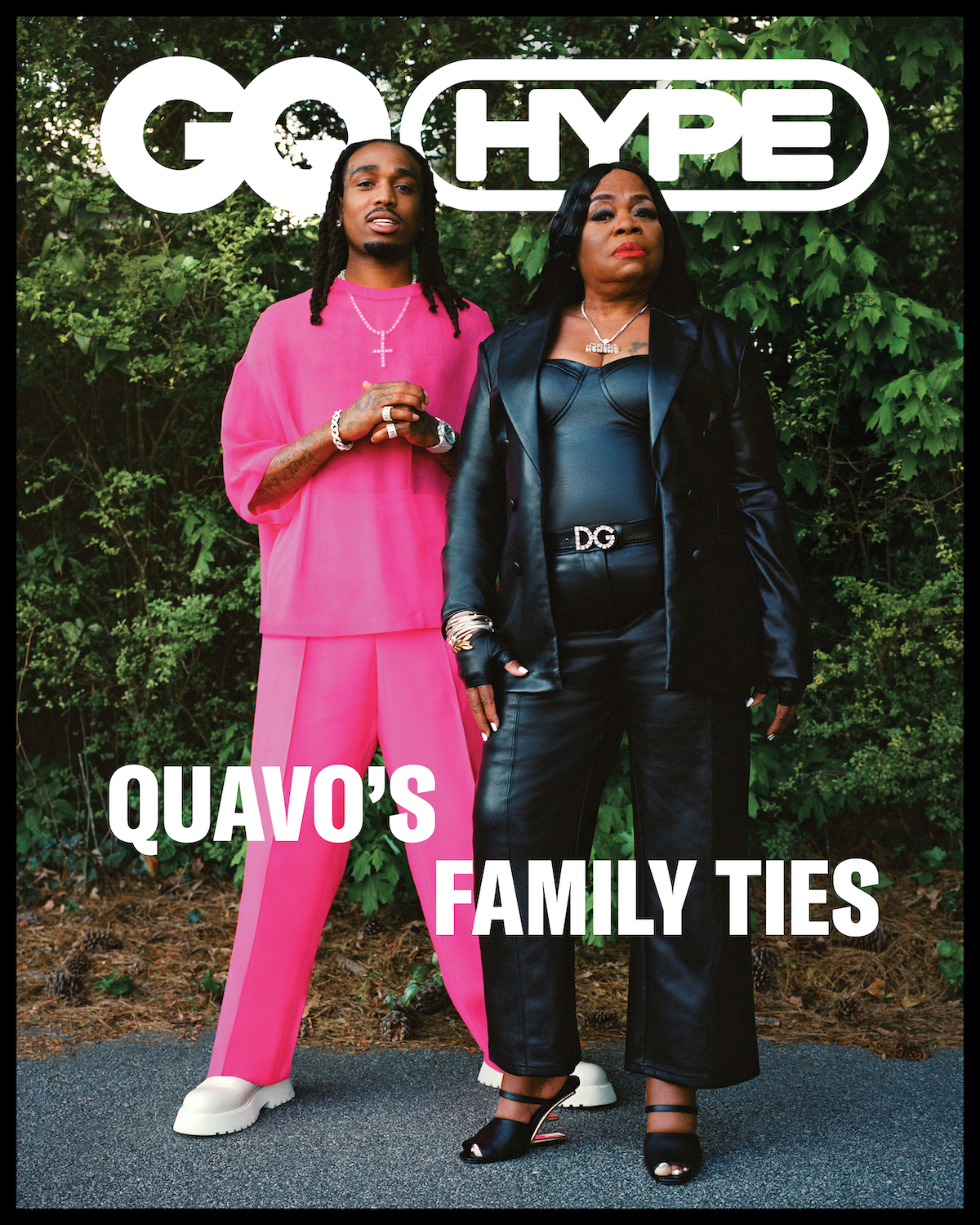 Images of Quavo and his mother Edna from GQ Hype