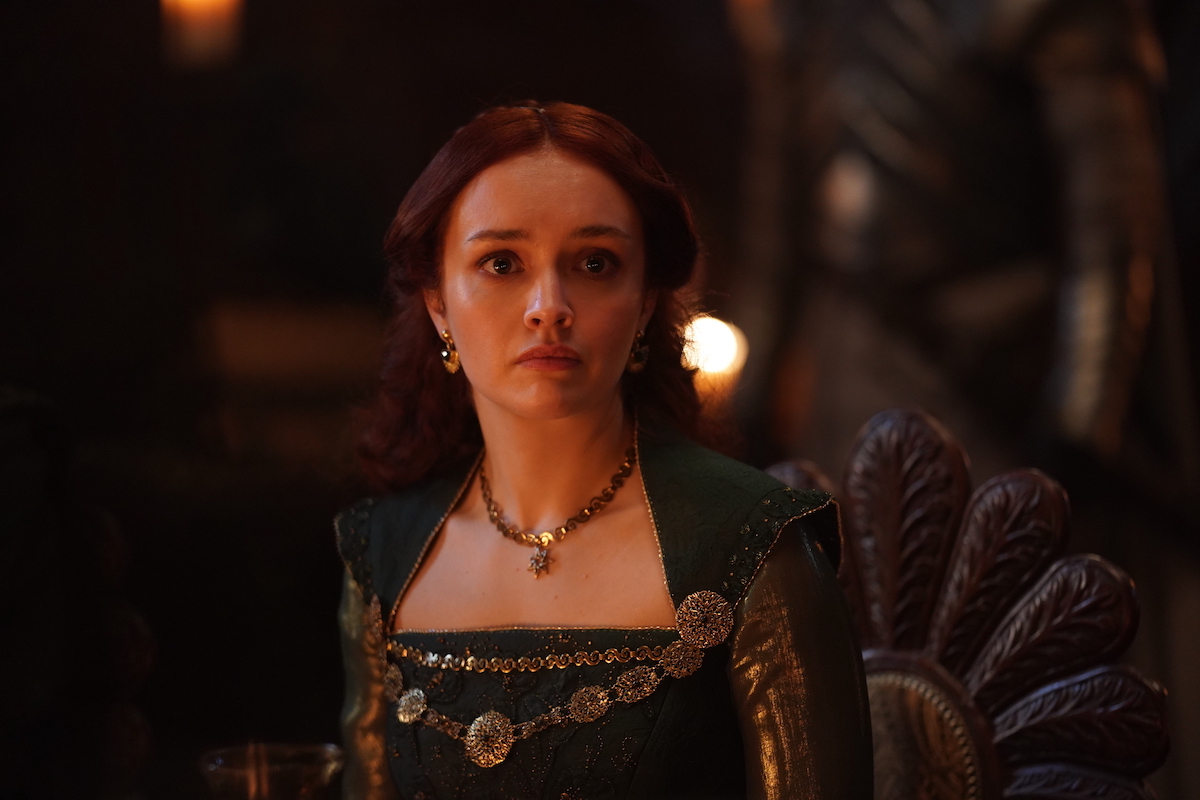 House of the Dragon episodic still featuring Olivia Cooke as Alicent Hightower
