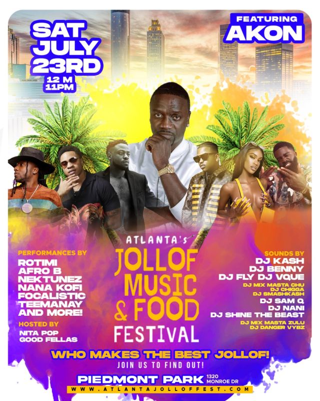 Akon Brings Atlanta Its First Annual Jollof, Music & Food Festival