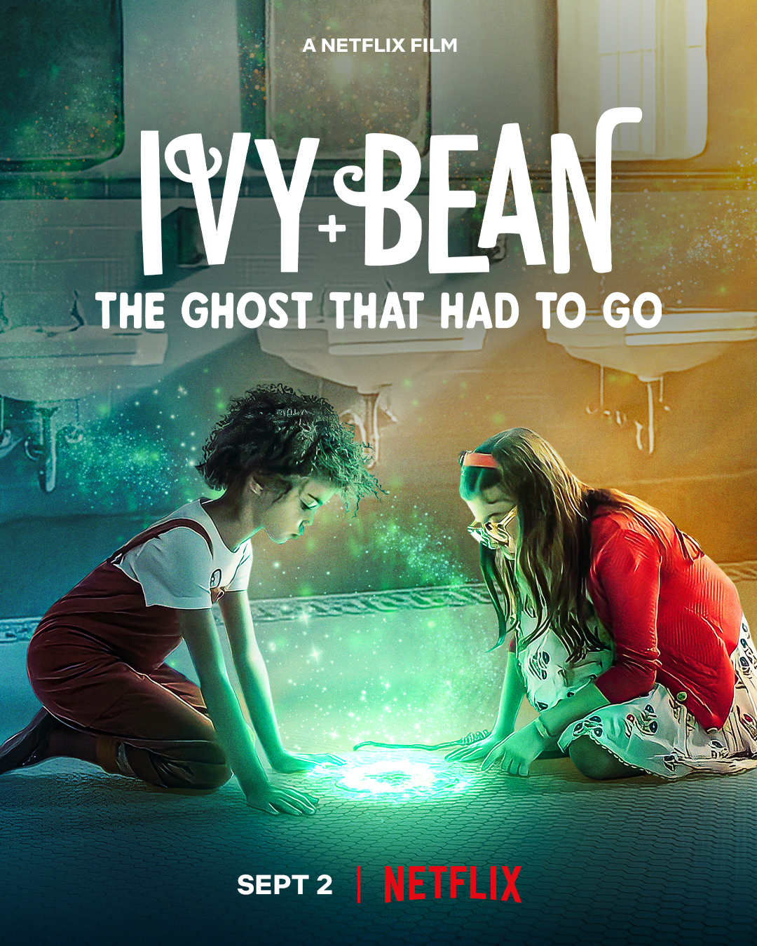 Ivy + Bean: The Ghost That Had To Go and Ivy + Bean: Doomed To Dance key art and production stills