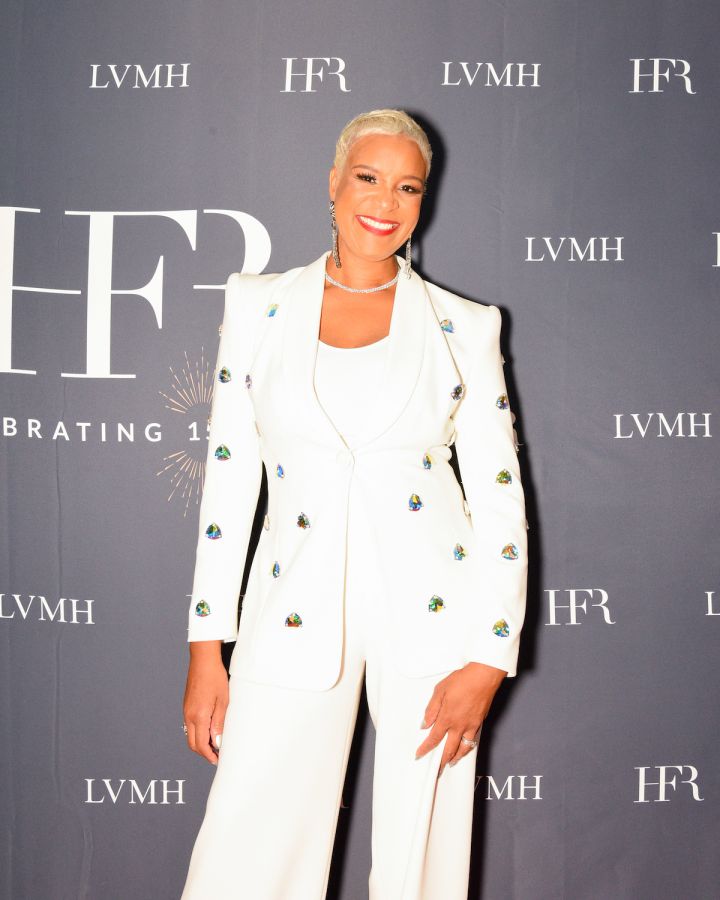 Brandice Daniel at Harlem’s Fashion Row Fashion Show celebrating their 15th Anniversary in partnership with LVMH Moët Hennessy Louis Vuitton.