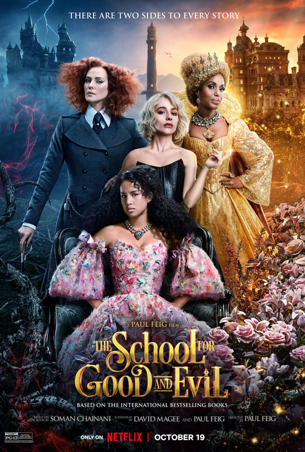 THE SCHOOL FOR GOOD AND EVIL key art and images