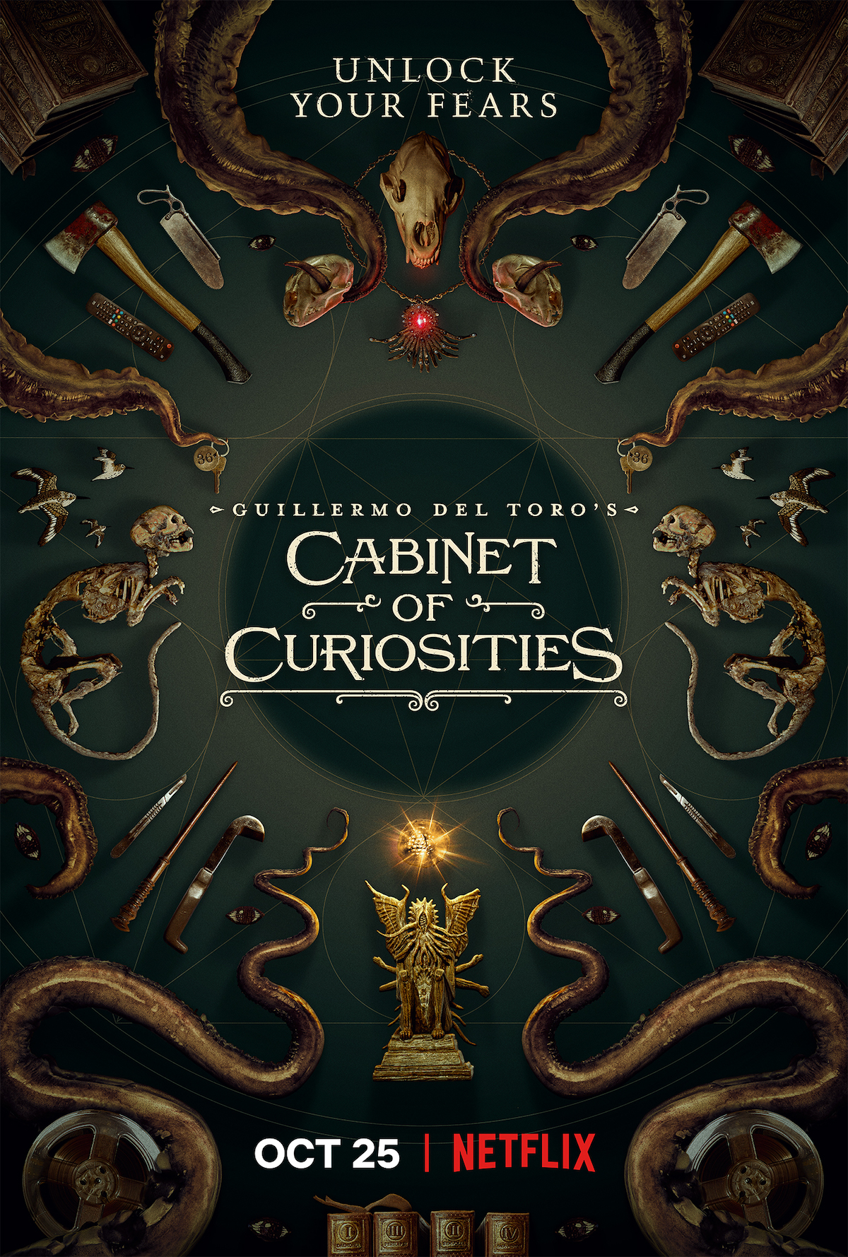 Guillermo Del Toro's Cabinet of Curiosities Key art and episodic images