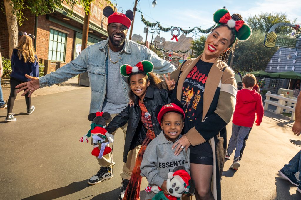 Lance Gross, wife Rebecca, daughter Berkeley and son Lennon visited Cars Land at Disney California Adventure Park