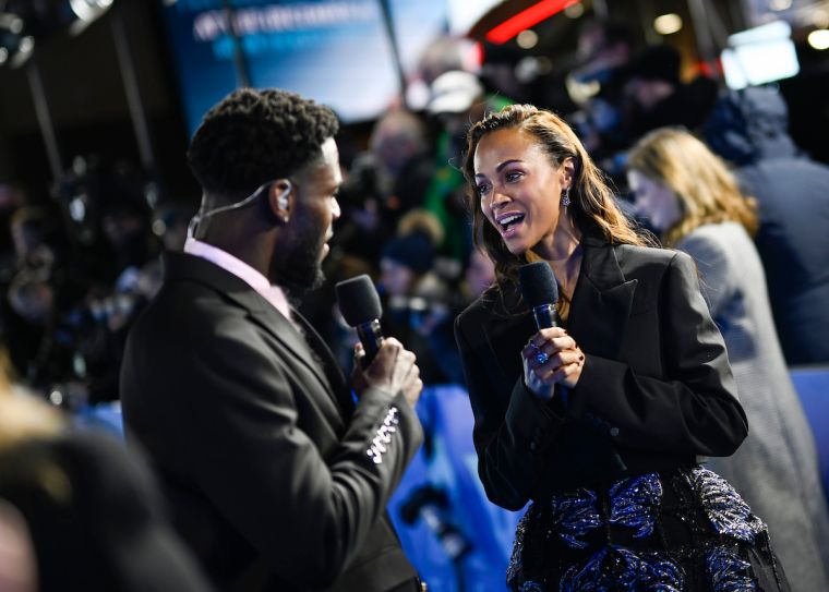 Saldaña Hit The Carpet