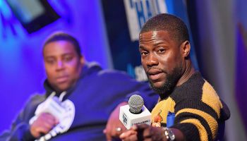 Actor And Comedian Kevin Hart Interviewed By Kenan Thompson For SiriusXM's "Town Hall" Series