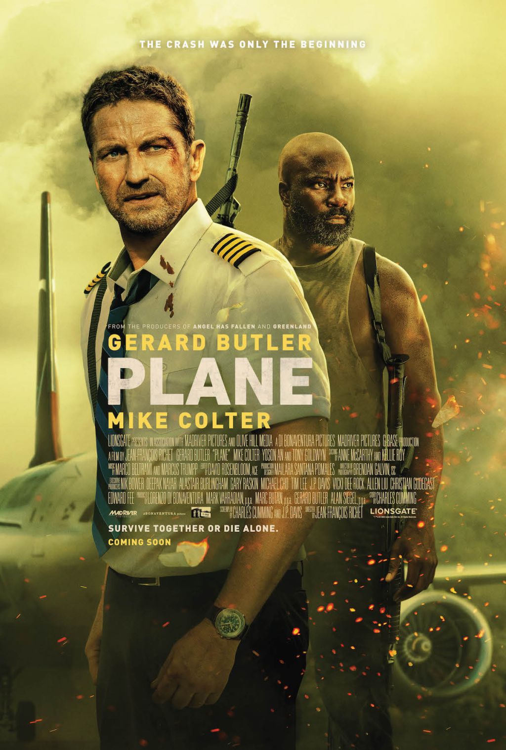 Plane production stills and poster