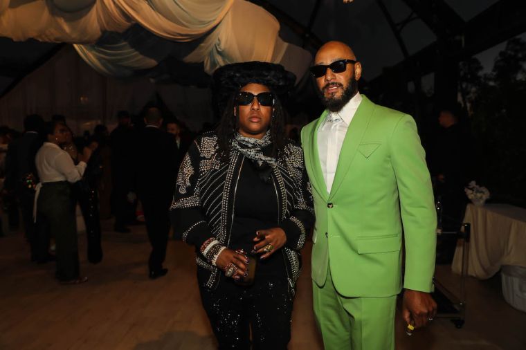 Swizz Beatz & Ink Pose For the Camera